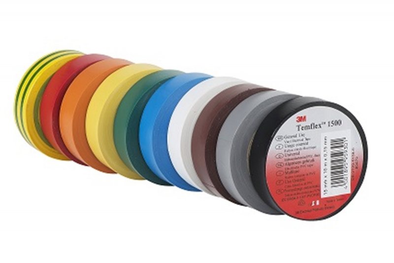3M Temflex™ 1500 Vinylová elektroizolační páska, žlutá | hanak-trade.cz